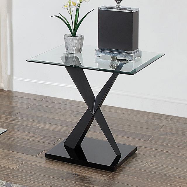 Furniture of America Xanthus CM4191BK-E-TABLE End Table IMAGE 1